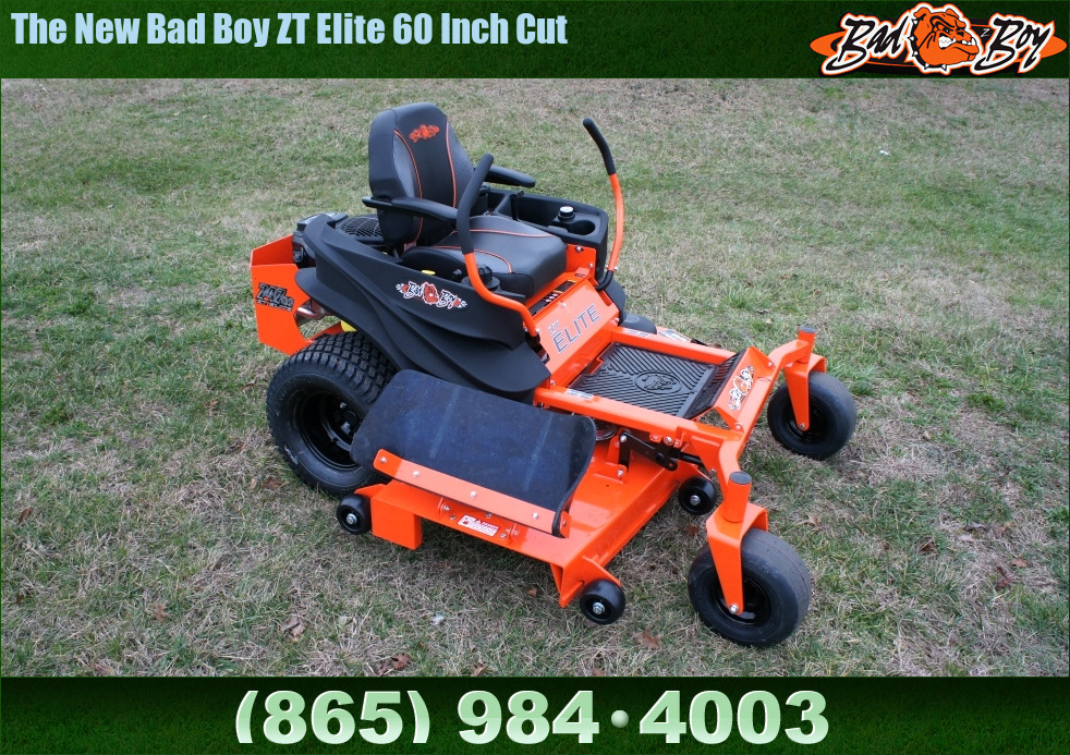 Bad Boy Mowers The New Bad Boy ZT Elite 60 Inch Cut Bad Boy ZT Elite